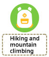 Hiking and mountain climbing